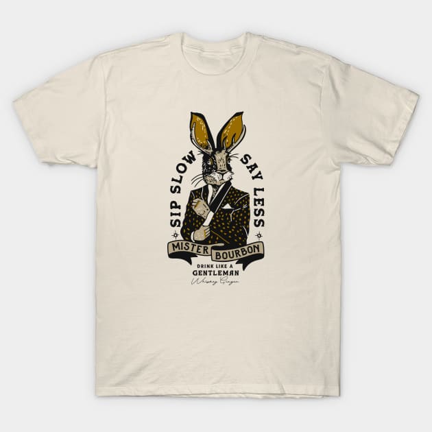 Mister Bourbon Jackalope: Drink Like A Gentleman T-Shirt by The Whiskey Ginger